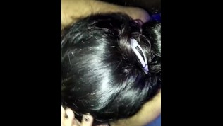 real indian gf giving closeup bj in gym store room with cum in mouth